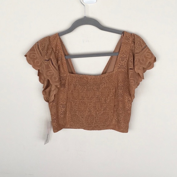 NWT Urban Romantics Gold Crop Top - Picture 4 of 4